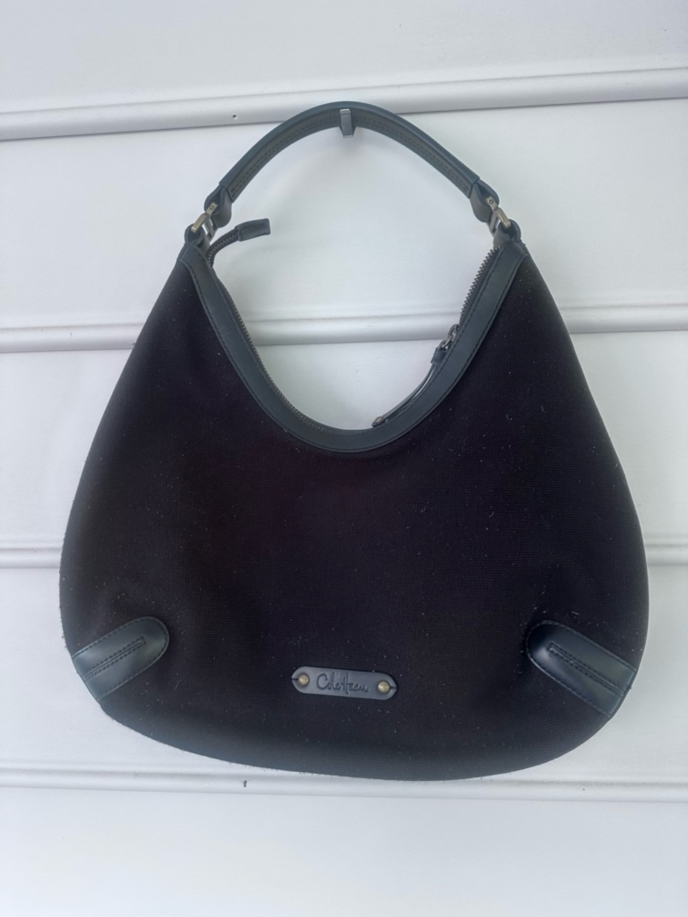 Cole Haan Black Crescent Hobo Shoulder Bag